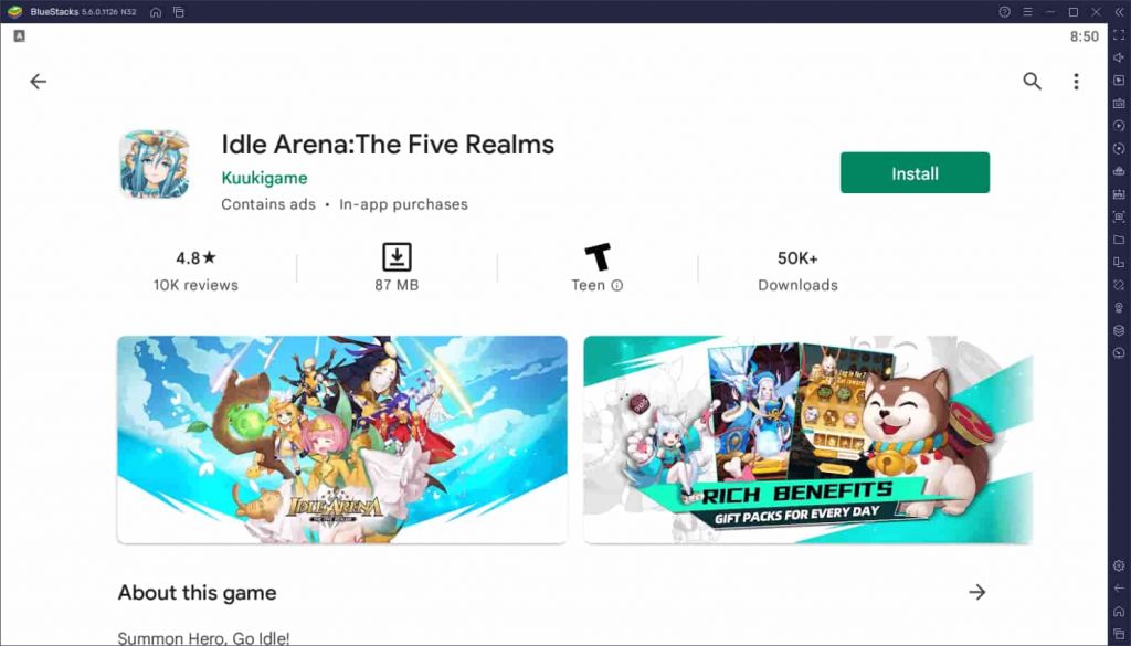 Idle Arena The Five Realms For PC – Download & Play On PC [Windows / Mac]