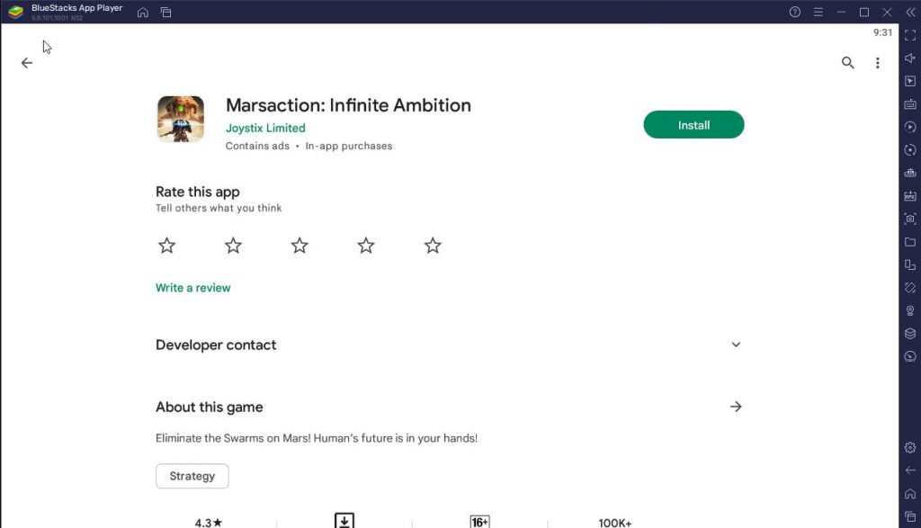 Marsaction: Infinite Ambition For Pc – Download & Play On PC [Windows / Mac]