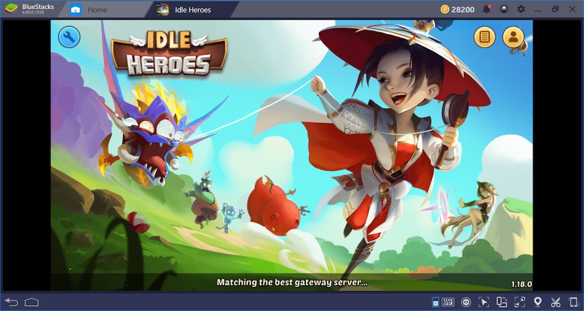 idle heroes bluestacks